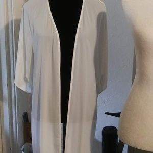 White Lace back Swimsuit Coverup